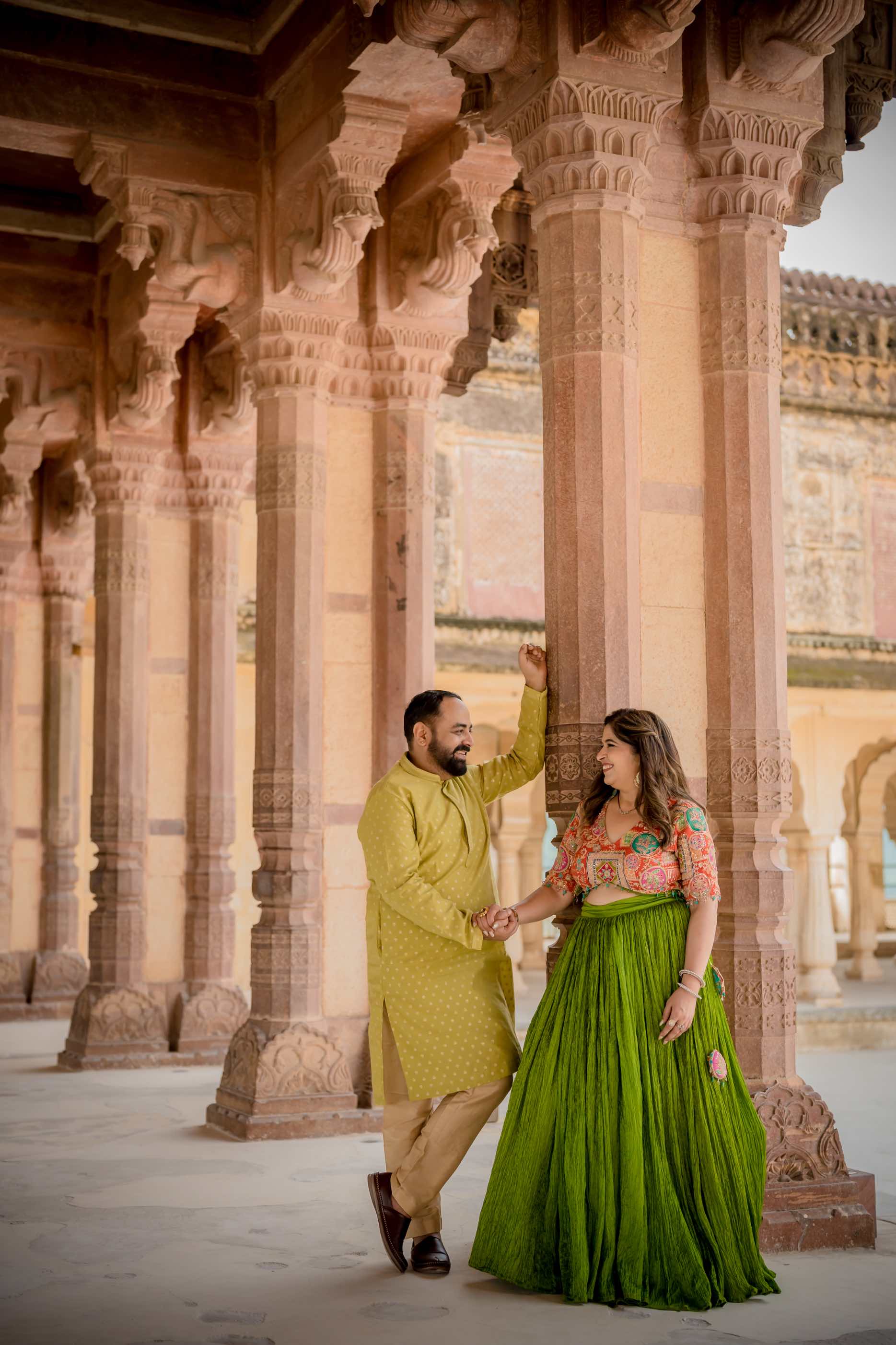 Candid emotional moment between bride and groom during wedding pheras