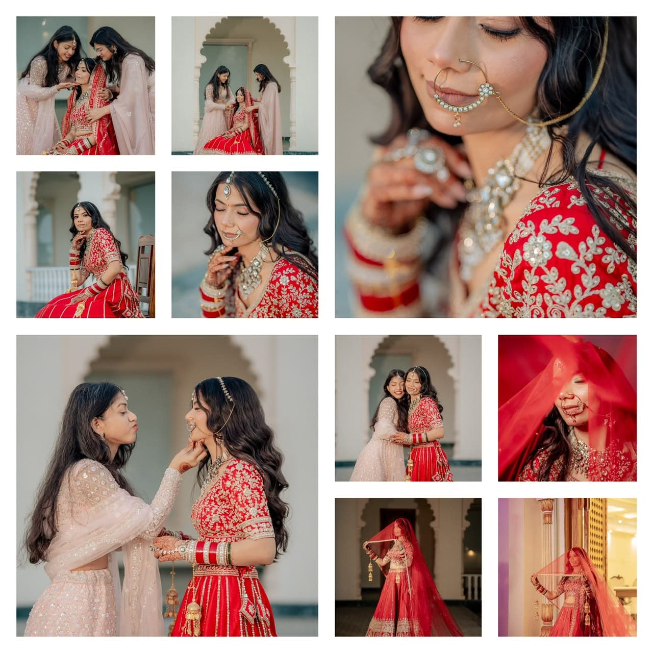 Editorial pre-wedding shoot at iconic Hawa Mahal in the Pink City